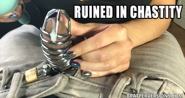 chastity cage ruined Orgasm
