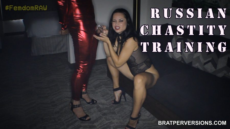 chastity with russian femdom