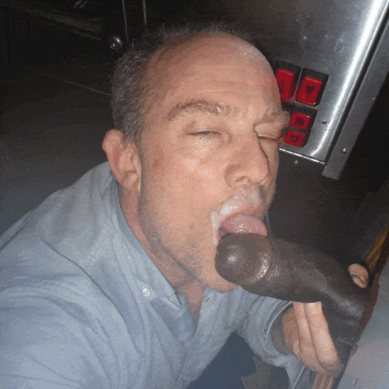 faggot sucks bbc at gloryhole