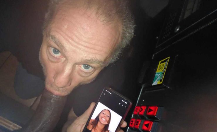 BBC Faggot at the gloryhole