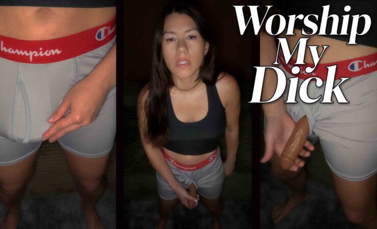 On your knees for your futa mistress. Lick the fat girlcock packed in these boxers, suck the head tenting the fabric, and slobber until the cotton soaks through.